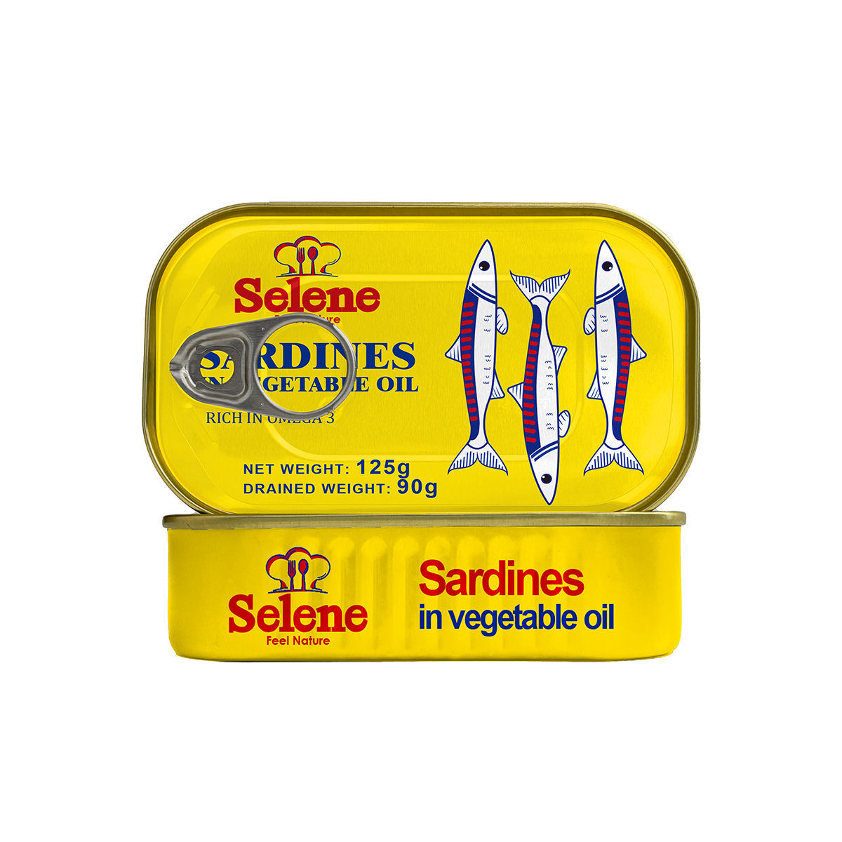 Sardines in vegetable oil 125g