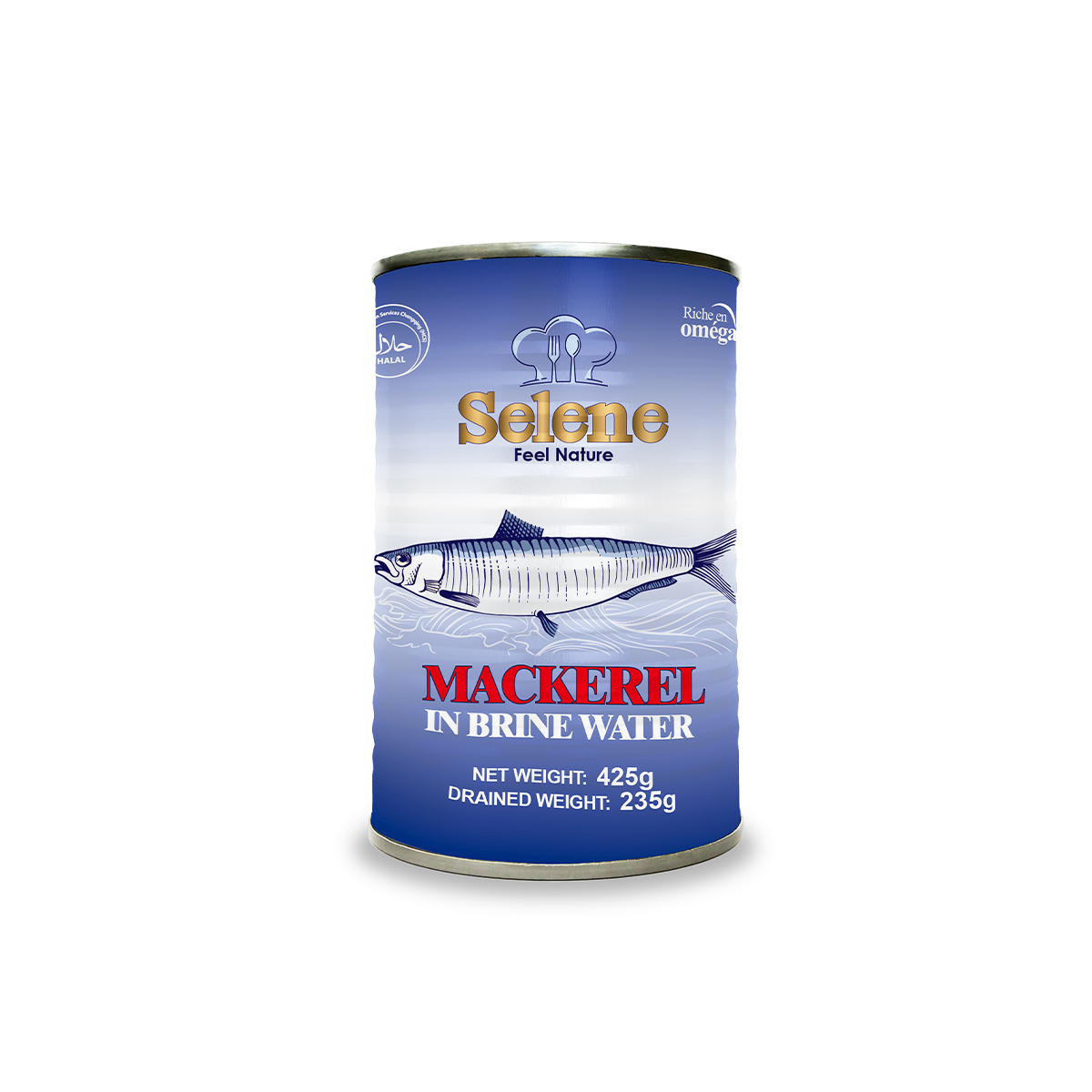 Mackerel in brine water 425g