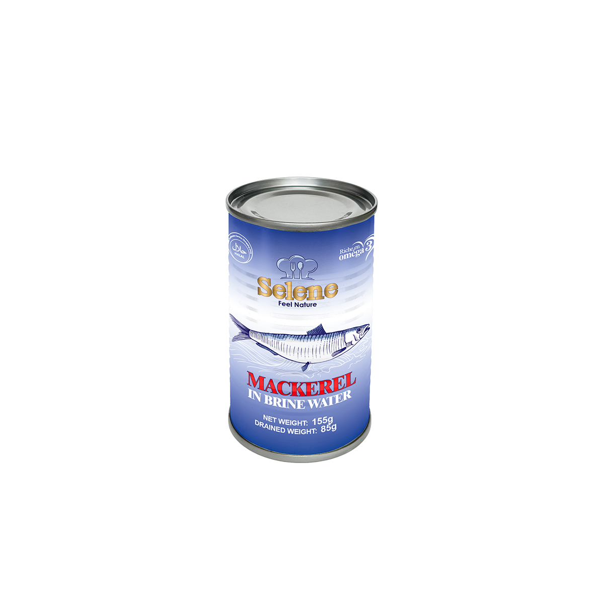 Mackerel in brine water 155g